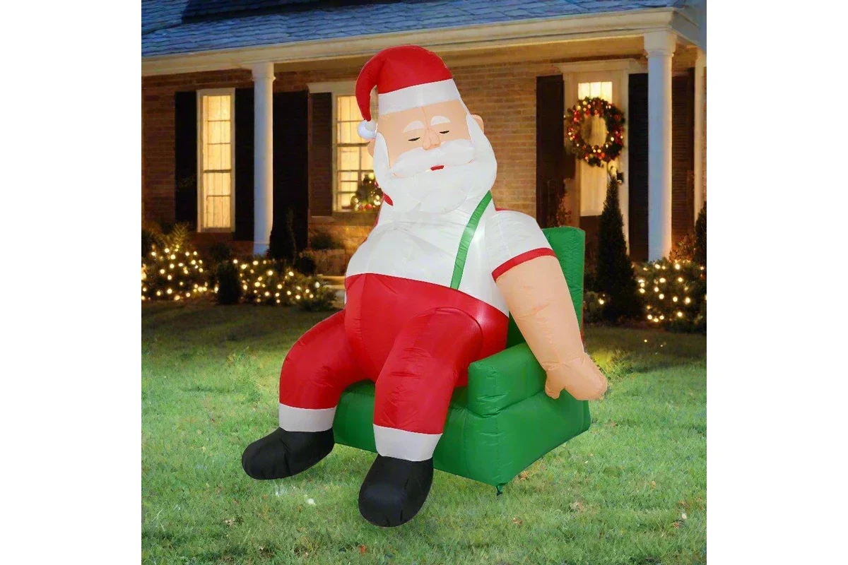 Giant Inflatable Santa – Sitting Display - Image 4